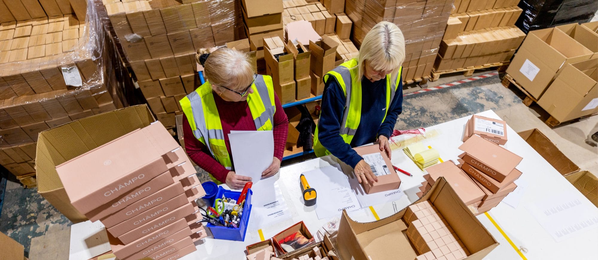 packing in warehouse